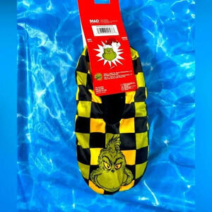 The Grinch  Who Stole Christmas - Mad Engine - Mens Size S/M Sherpa Socks - BNWT